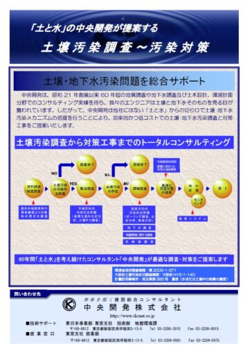 土壌汚染調査~汚染対策(総合サポート)