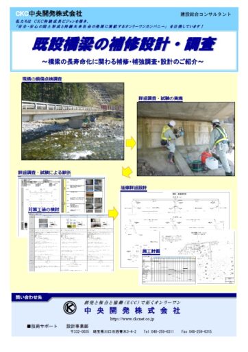 既設橋梁の補修設計・調査(補修・補強調査・設計)