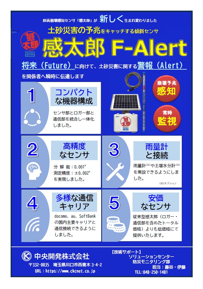 傾斜センサ(感太郎F-Alert)