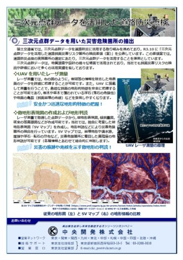 3次元点群データを活用した道路防災点検